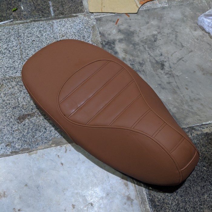 [New Ori] Kulit Jok Vespa Sprint Primavera Coklat Mbtech Carera Terbaru