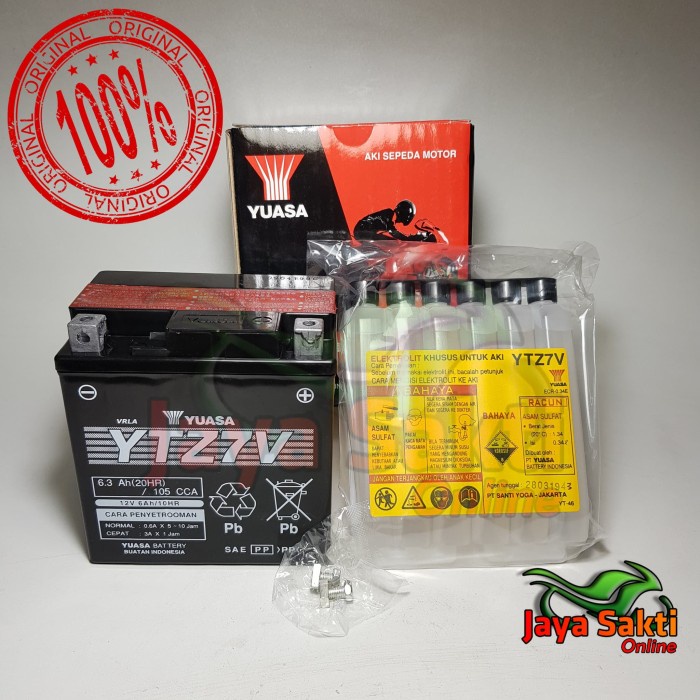 ✨New Aki Kering Yuasa Ytz7V Asli Yuasa Berkualitas