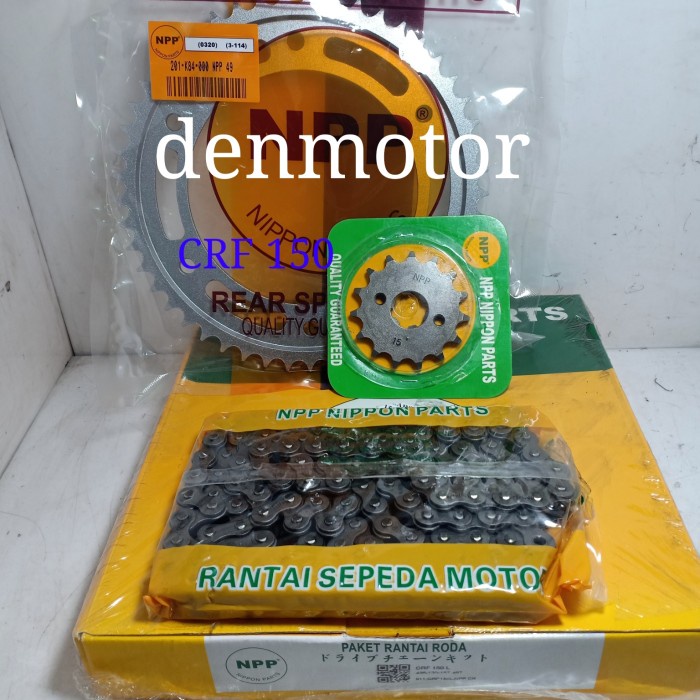✨Ori Gear Set Crf 150 Merek Npp Diskon