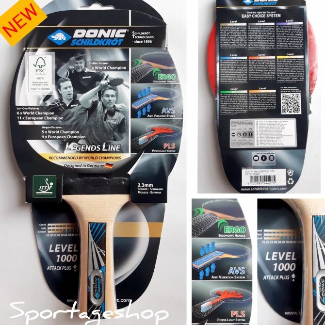 Terbaru New Bet Bat Donic Legends Fsc 1000 Original Pingpong Tenis Meja Terbaik