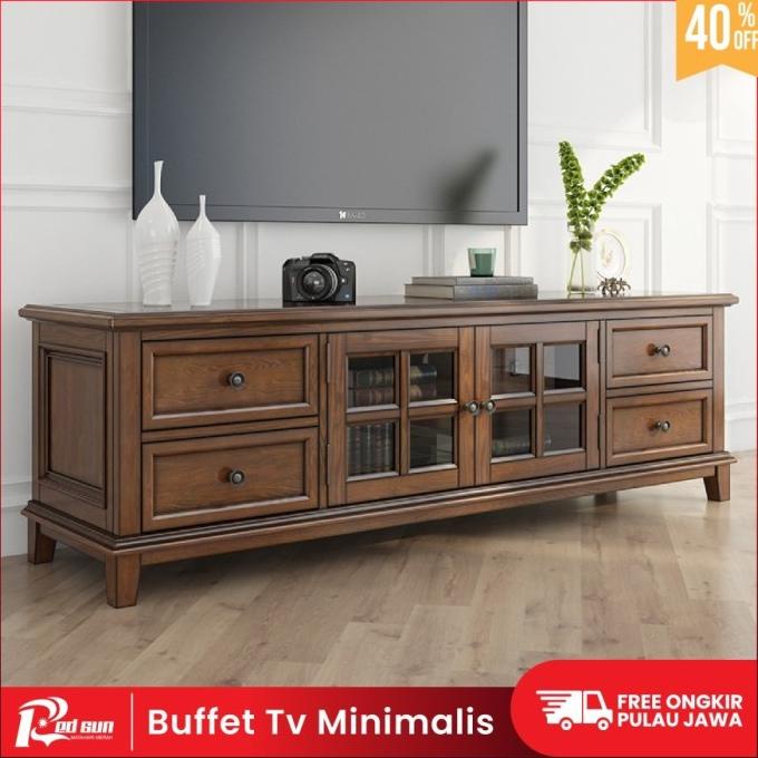 Terbaru Meja Tv Minimalis Modern Rak Tv Kayu Minimalis Bupet Tv Minimalis Pengiriman Cepat