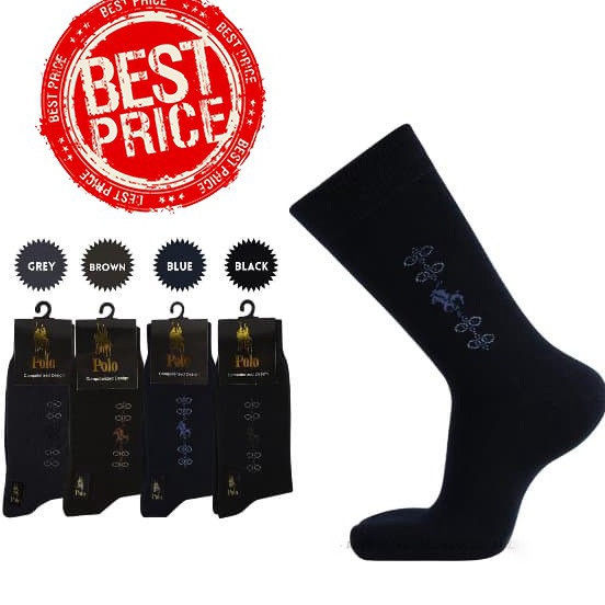 (65P♝➤➵ Kaos Kaki POLO 100% Cotton - Premium International Quality CXQ8]