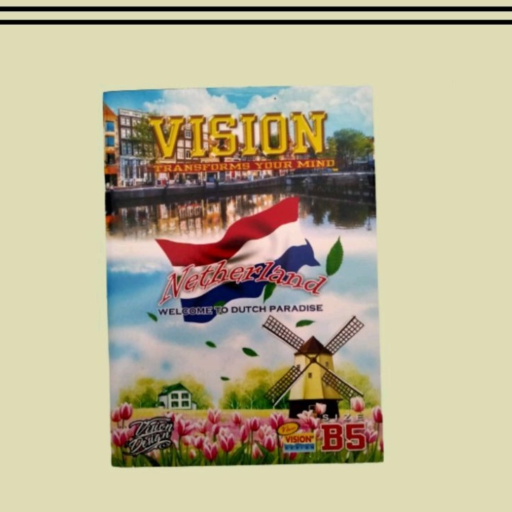 

buku tulis bergaris vision isi 38 world series ukuran B5