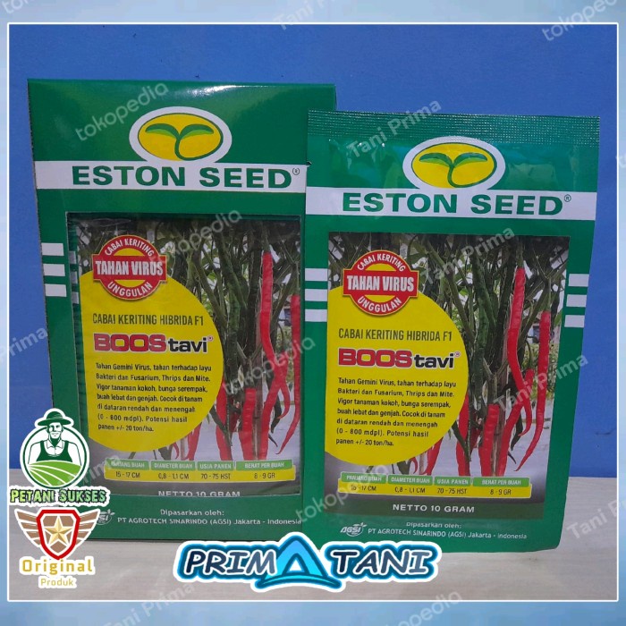 Benih Cabai Keriting BOOStavi 10gram - Benih Cabai Unggulan TahanVirus