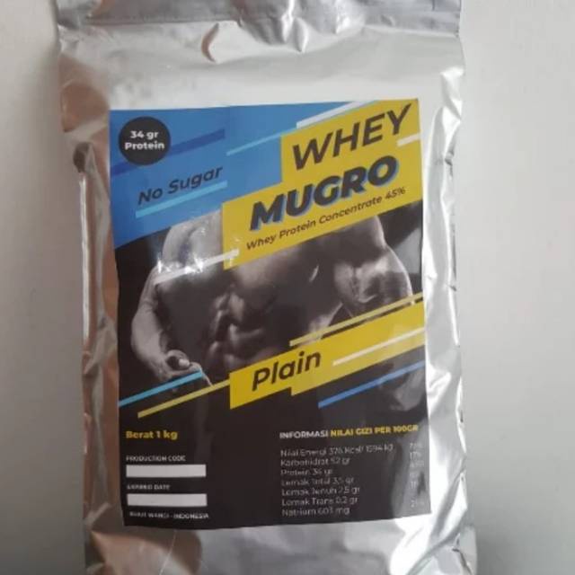 

Susu bubuk gym protein concentrate powder milk 400 Gram