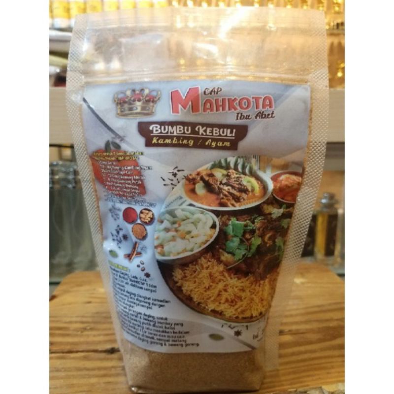 

Bumbu kebuli cap "MAHKOTA" ibu abet isi 250gr