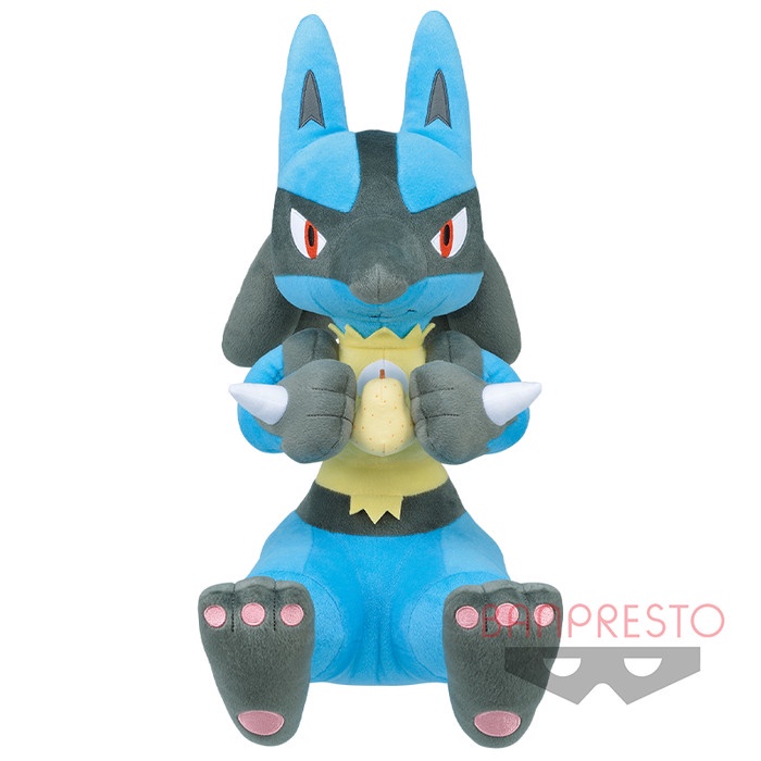 ✅Baru Boneka Plush Pokemon Lucario Banpresto Figure Lucario 46 Cm Super Size Terbatas