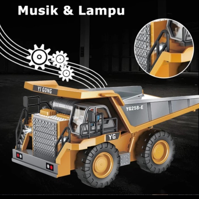 ✅New Truck Remote Control Dump Truk Kontruksi Rc Remot Truk Angkat Pasir Terbaru