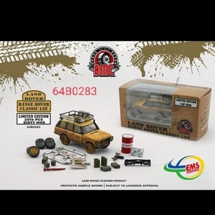 ✅New Diecast Bm Creations 1 64 Range Rover Classic Lse Dirty Mud Version Terbatas