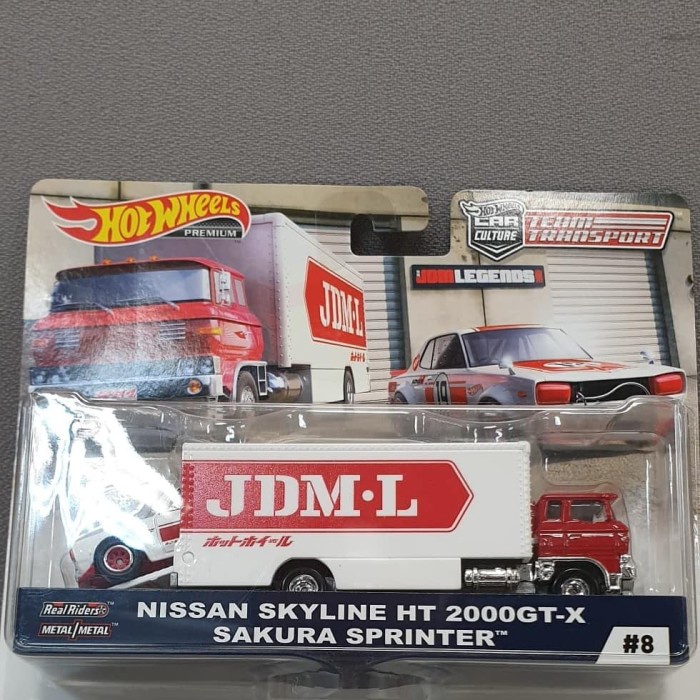 ✅COD Hotwheels Team Transport Nissan Skyline Ht 2000 Gt-X Terbaru