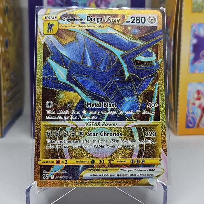 ✨Baru Origin Forme Dialga Vstar -210/189 - Secret Rare Terbatas