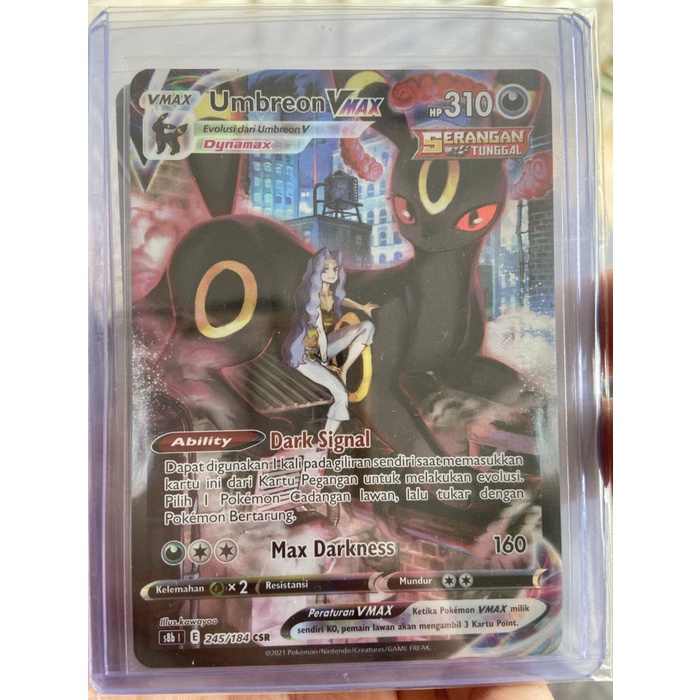 ✅New Kartu Pokemon Tcg Id Indonesia S8B Umbreon Vmax Csr Aa Alternate Art Diskon