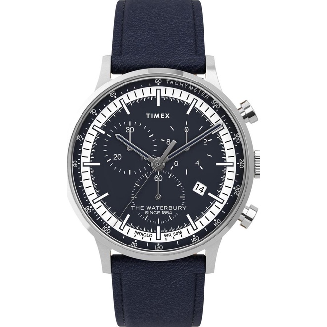 Jam Tangan Pria Timex Waterbury Classic Crono Navy Tw2U04700