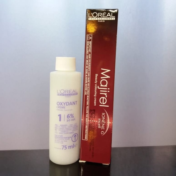 Paket semir rambut loreal majirel +oxydanthitam