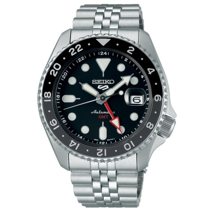 ✅Ori Jam Tangan Seiko 5 Sports Ssk001K1 Automatic Gmt Skx Black Dial Ssk001 Berkualitas