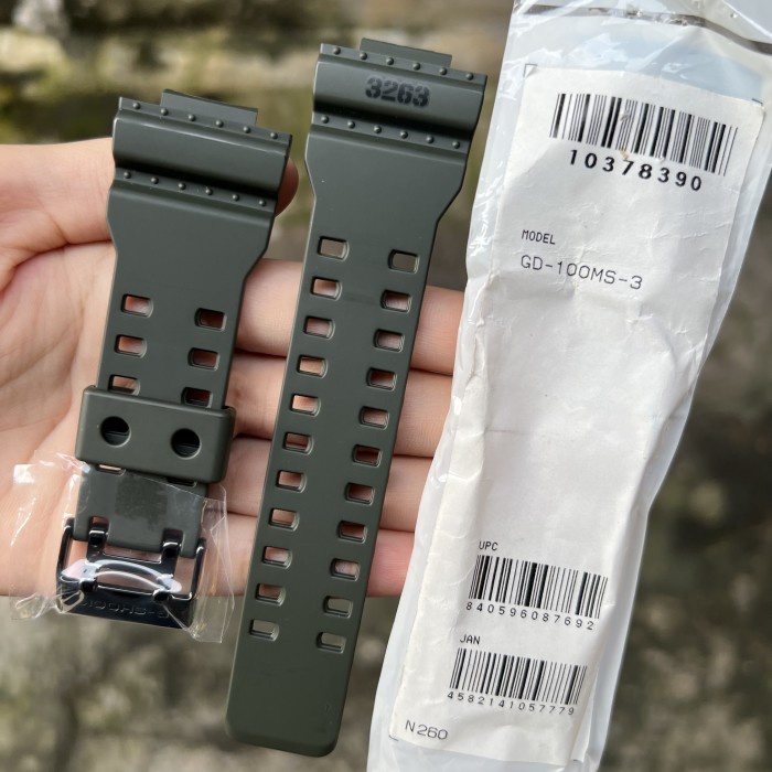 ✅Ori Tali Strap Jam Tangan Casio G-Shock Original Gd-100Ms Band Gd 100Ms Limited