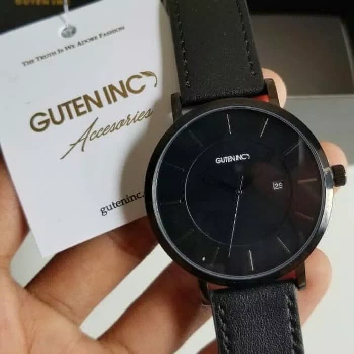 ✅Sale Guten Inc Sincere 4.0 All Black Watch Jam Tangan Pria Original Terbaru