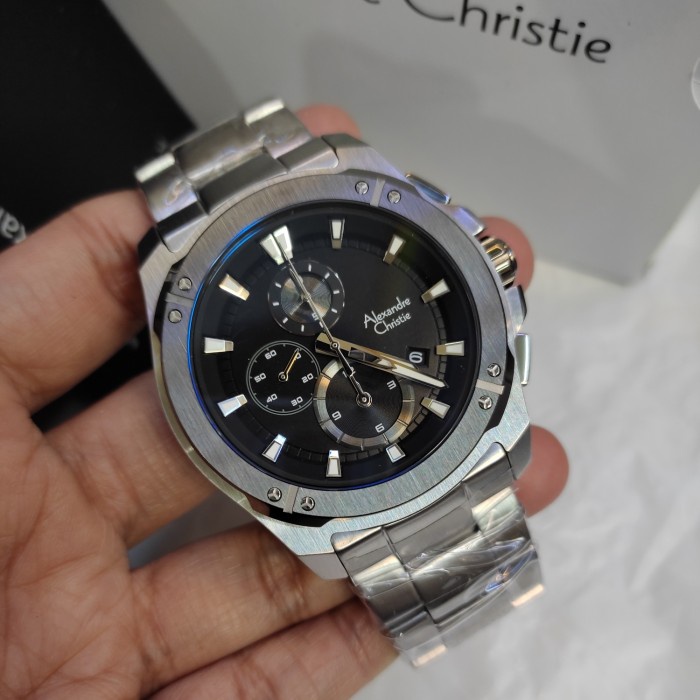 ✅Sale Jam Pria Original Alexandre Christie Ac 6595 Mc Stainless Steel Berkualitas