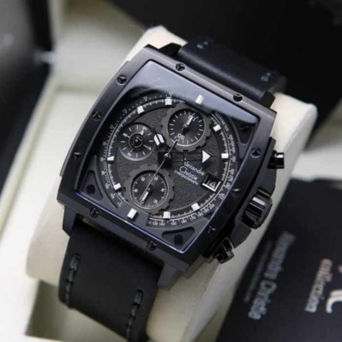 ✅Original Jam Tangan Pria Alexandre Christie Original Ac6376 Black Limited