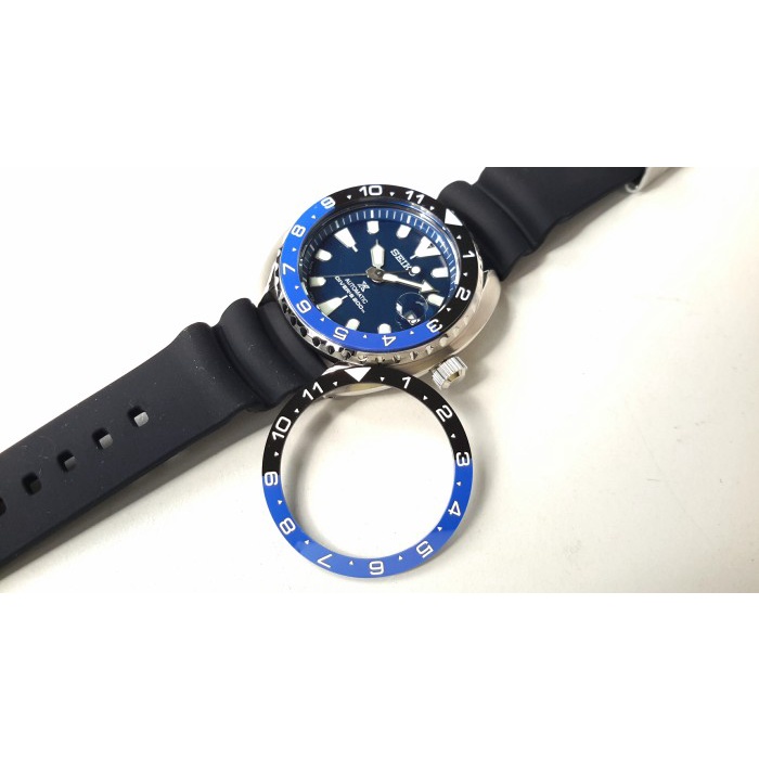 ✅Termurah Seiko Mini Turtle Ceramic Bezel Insert - Black Blue Batman Gmt Diskon