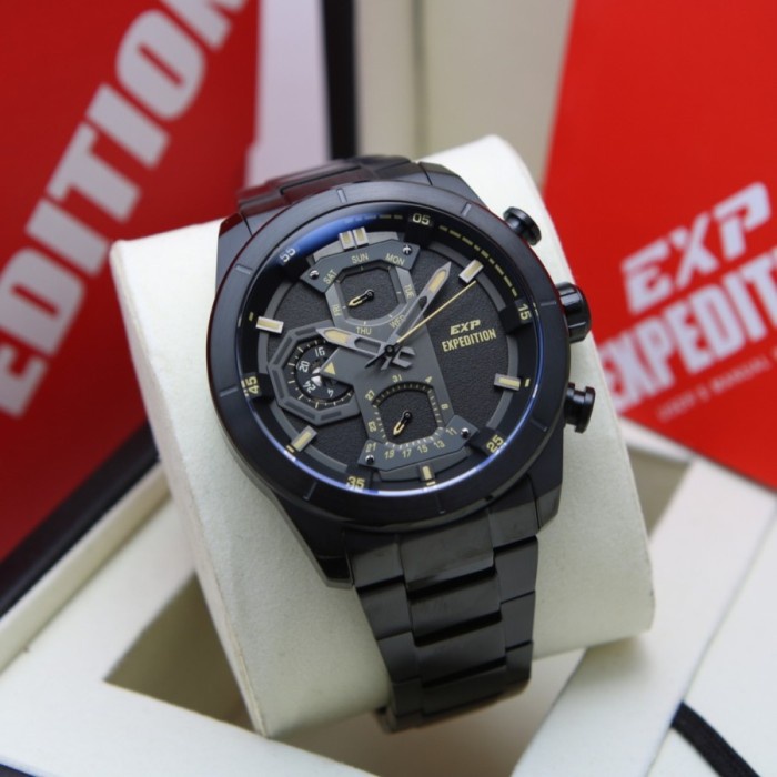 ✅Sale Jam Tangan Pria Expedition E 6828 E6828 Exp 6828 Black Ivory Original Berkualitas