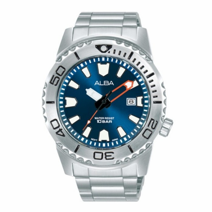 ✅Ready Alba Pria Ag8M07X1 Blue Dial Original Ag8M07 Limited