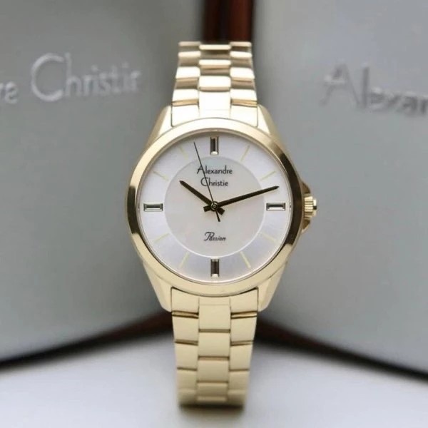 ✅New Jam Tangan Alexandre Christie Ac 2816 Original Garansi 1 Tahun Gold Bisa Gojek