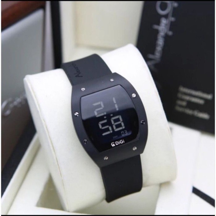 ✅New Jam Tangan Digital Wanita Alexandre Christie Ac9360 Ac 9360 Black Terbaru