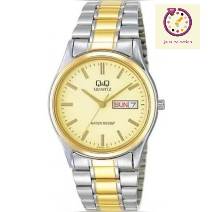 ✅Ori Jam Tangan Wanita Qq Qnq QQ Bb16-410Y Kombi Gold Original Terbatas