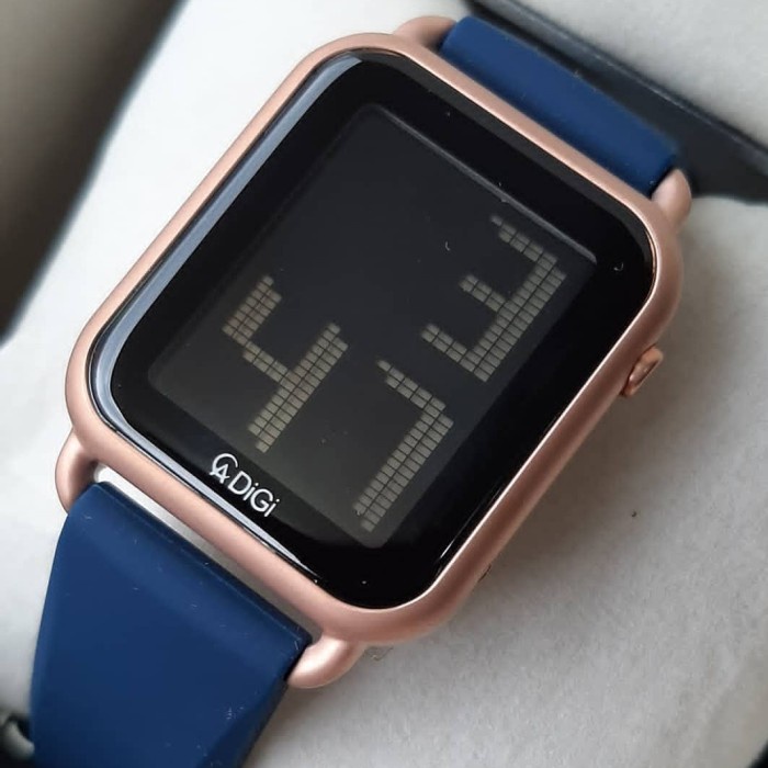 ✅Baru Alexandre Christie Digi Ac9332 Blue Rosegold Jam Tangan Original Terbatas