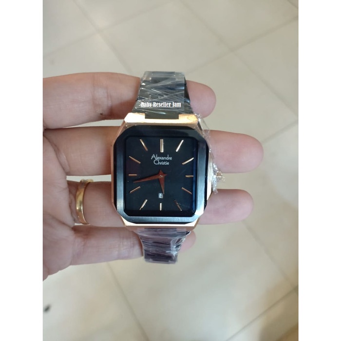 ✅Baru Jam Tangan Wanita Alexandre Christie Ac 8601 Black Rosegold Original Bisa Gojek