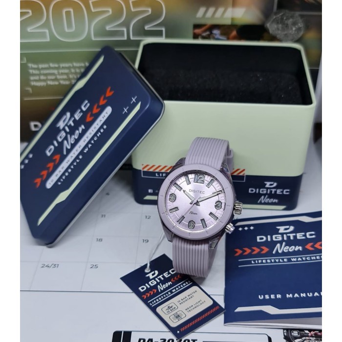 ✅Ori Jam Tangan Wanita Digitec Neon 9100 Ungu Original Diskon