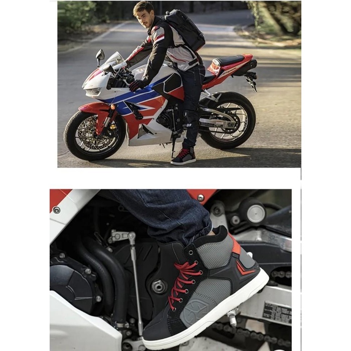 Sepatu Motor Scoyco Mt040 Wp Waterproof Riding Shoes Boots