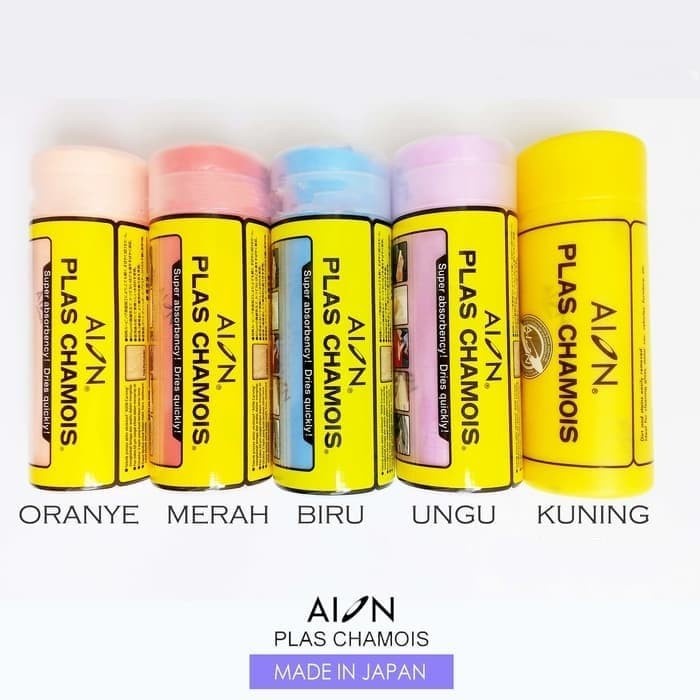 KAIN LAP KANEBO AION ASLI JEPANG ORI PLAS CHAMOIS CUCI MOBIL MOTOR