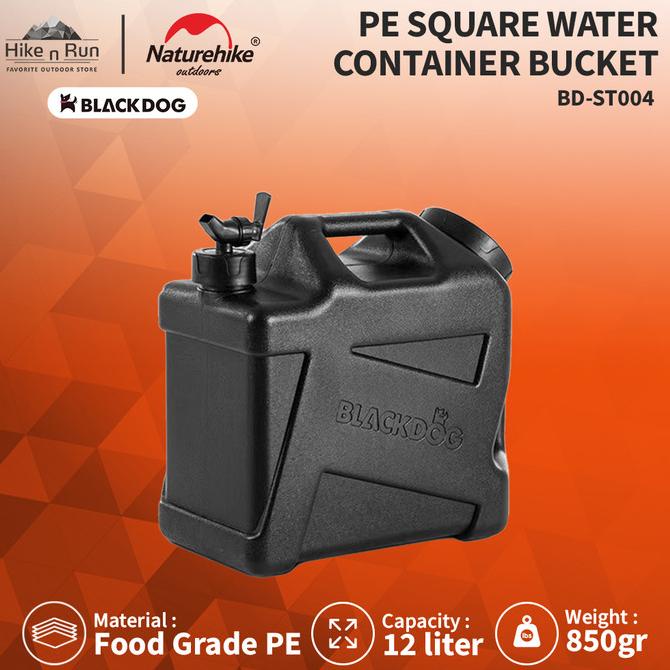 Galon Air Blackdog BD-ST004 PE Square Water Container Bucket