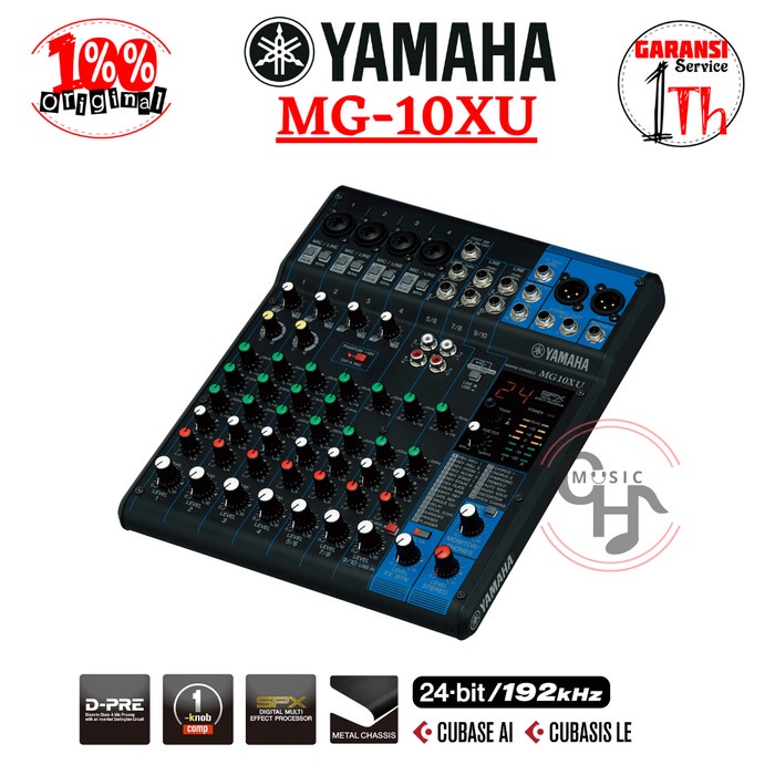 Mixer Yamaha Mg-10Xu Mg 10Xu Mg10Xu Original Garansi Resmi
