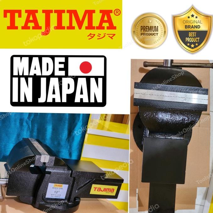 RAGUM CATOK 12 inch / BENCH VISE 12" TAJIMA ( FULL Besi Baja ) Japan