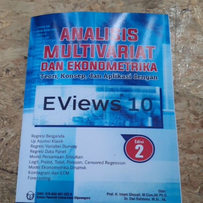 [R27-☼) Analisis multivariat dan ekonometrika EVIEWS 10 edisi 2 by Prof H IMAM ghozali❦