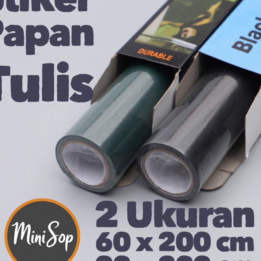 

[U00-✯) Stiker Papan tulis Whiteboard Blackboard Spidol Kapur hitam putih hijau 60 x 200 , 90 x 200 tempel✮!