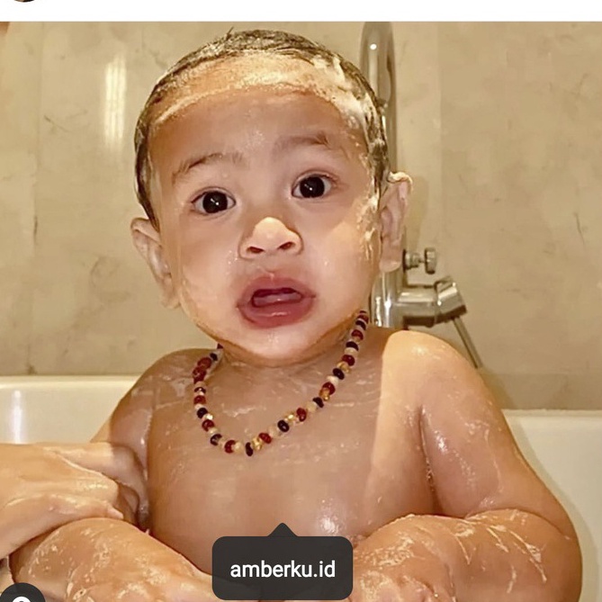 [X8781E] Harga Terjangkau Kalung GALA + gratis gelang [Kalung Amber Bayi Amberku] / viiral.