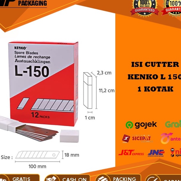 

[R56☆] ISI PISAU CUTTER CUTER BESAR KENKO L 150 L150 L-500 REFILL KATER SEKOTAK (12 TUBE).!