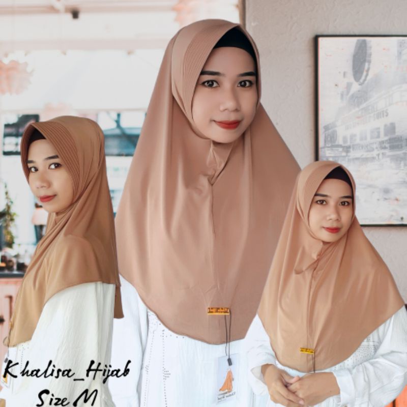 Hijab Sport jersey premium/Bergo hamidah uk M