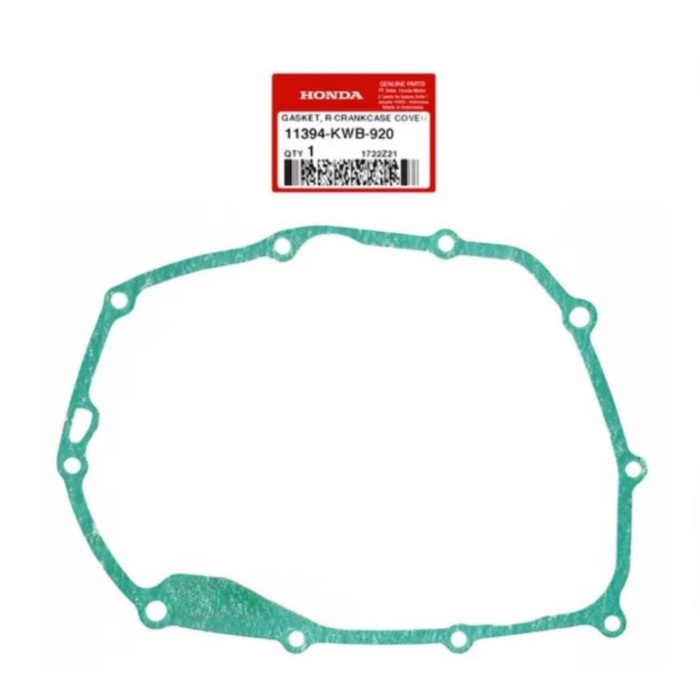 Gasket R Crankcase Cover Blade Karbu - 11394KWB920 ORIGINAL