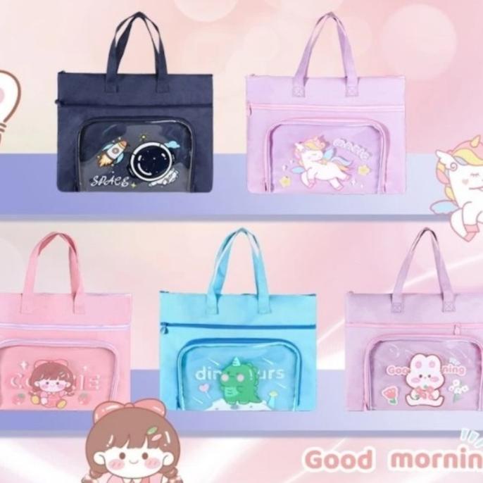 

Best Seller Tas Kursus Anak Tote Bag,Folder Bag,Tas Folder Dokumen Anak Stok Terbatas