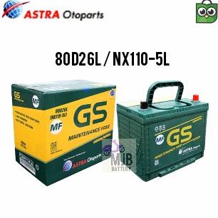 Aki mobil FORTUNER diesel -GS 80D26L