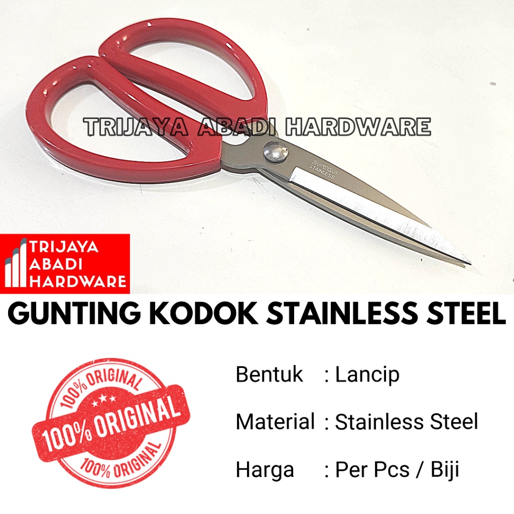 

Gunting Kodok Stainless Steel Gunting Seng Kawat Kain Karet