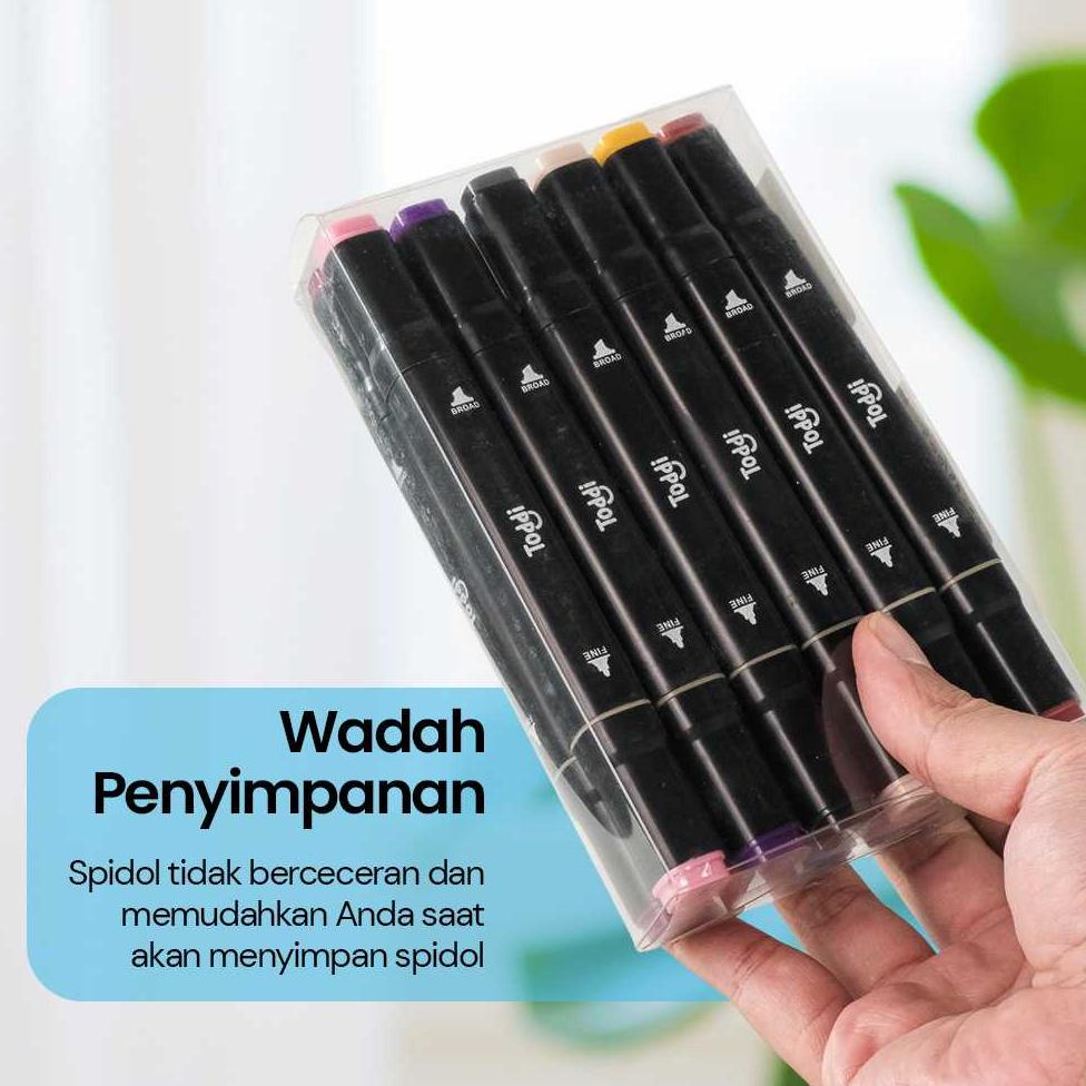 

Spidol Dual Side Art Sketch Marker Drawing Set 12 Color - T12