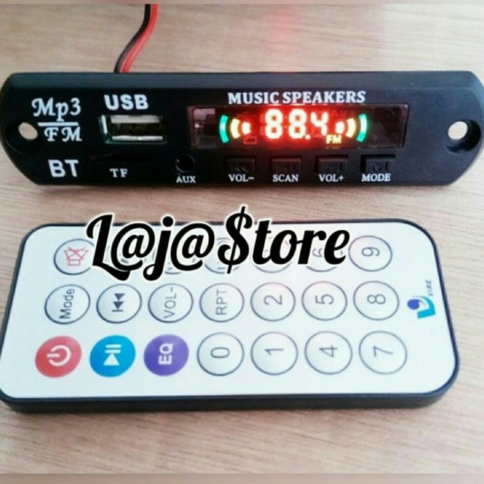 Kit Modul Mp3 Usb / Fm Radio Display Lcd + Remot.