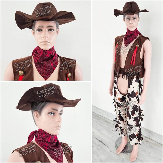 Kostum Cowboy / Costume Koboi Wild West dewasa pria