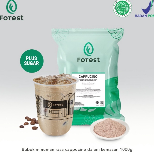 

Terlaris Bubuk Minuman CAPPUCCINO Powder 1000g PLUS GULA - Forest Bubble Drink ➭➱✥❄